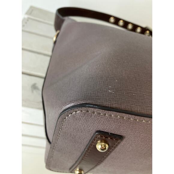 DOONEY & BOURKE MEDIUM CROSSGRAIN LEATHER SHOULDER BAG - Picture 10 of 15